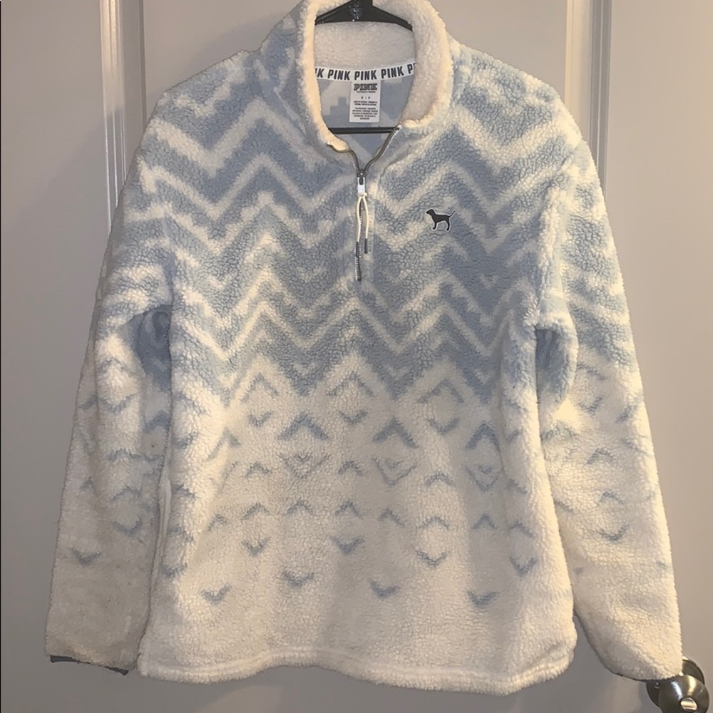 Victoria’s Secret PINK Sherpa Quarter zip